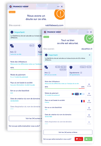 FranceVerif extension